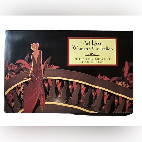 Vintage Art Deco Women's Collection Address Book Birthday Book Notebook - Picture 3 of 3